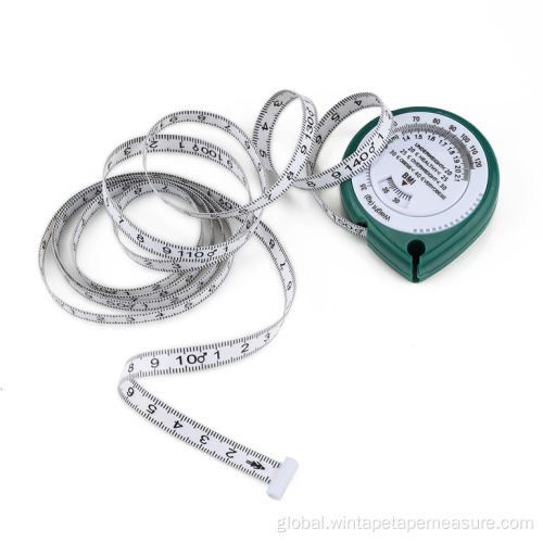 BMI Body Measurement Green Drip Shape Medical BMI Measuring Tape Factory